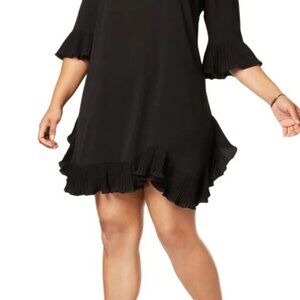 MSK Plus Women's Ruffled Crepe Cocktail Dress